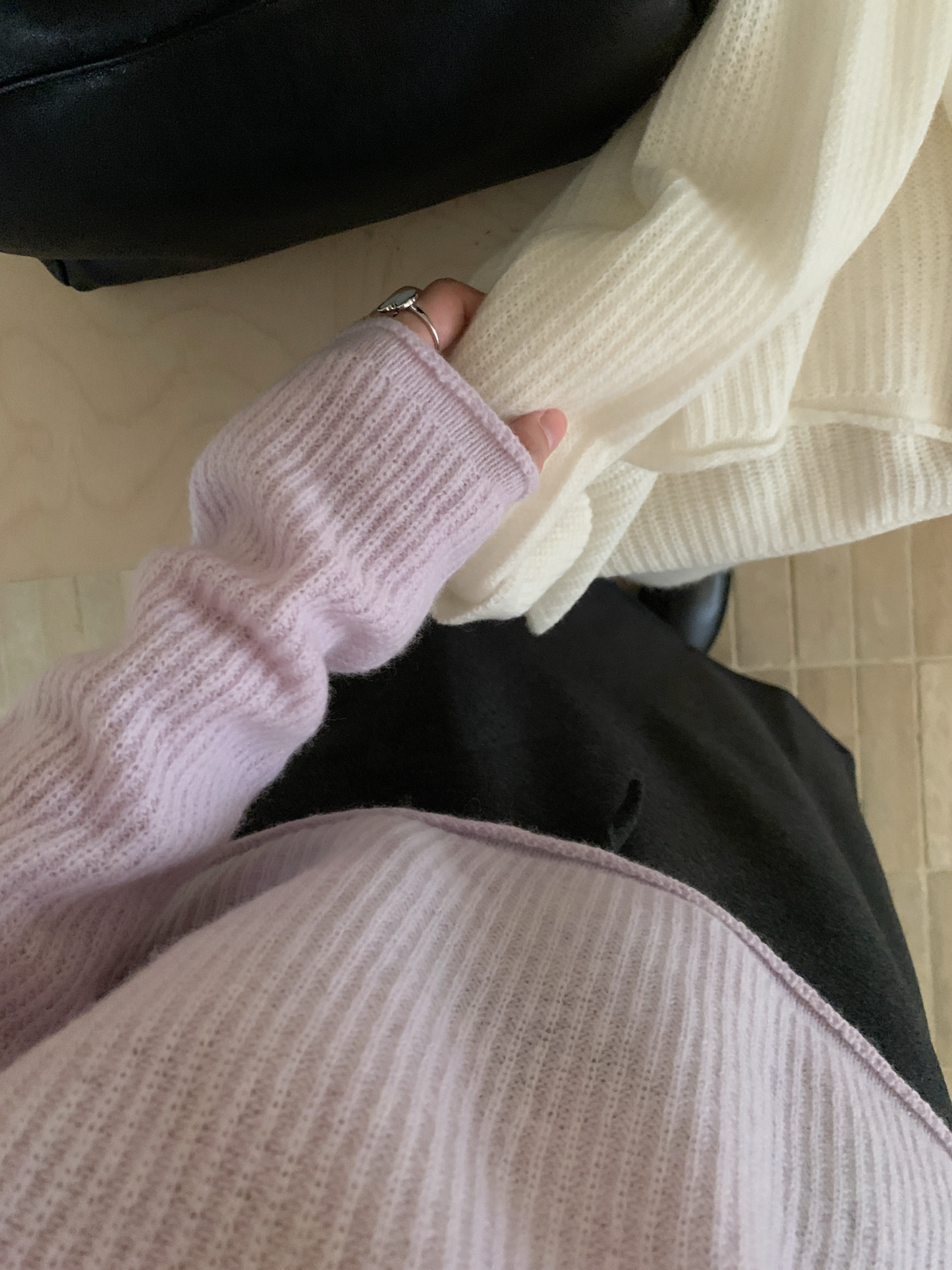 // 卷卷邊直坑紋14色短款NT