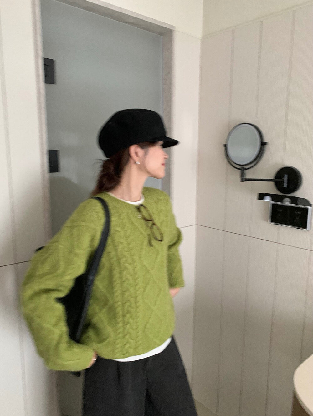 // 10%wool溫柔麻花套頭毛衣