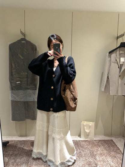 // 慵懶感中長大毛衣外套