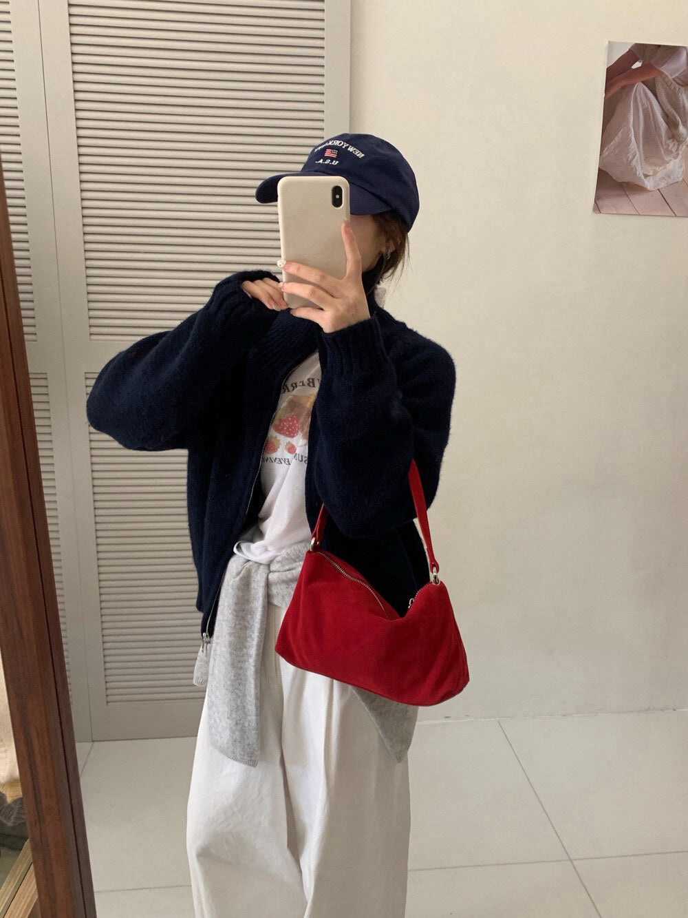 // 超韓直坑紋立領上下拉鍊CD