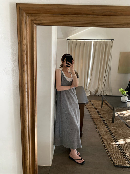 🪑 假兩件肌理感棉背心OPS