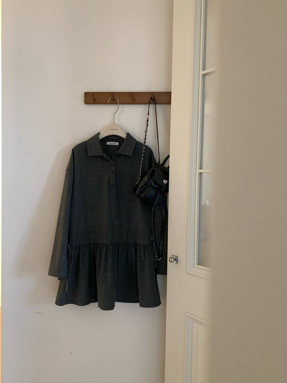 // 休閒運動風可束腰polo領OPS