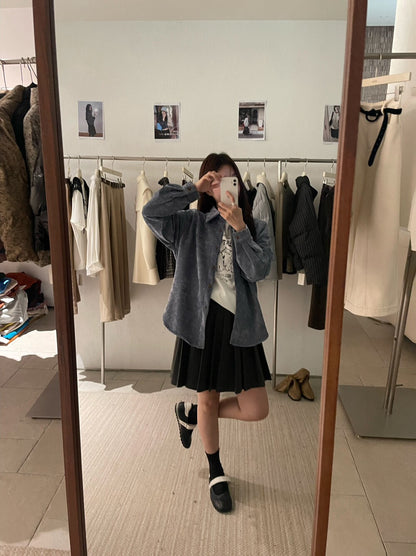 // 復古感雪尼爾絨超親膚SH