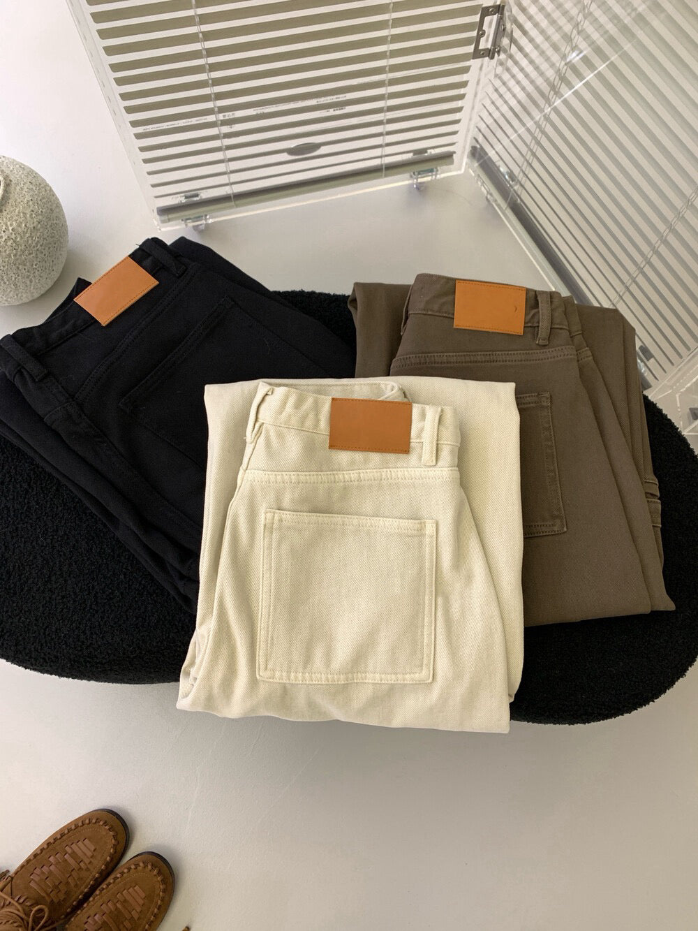 // 斜縫線工裝口袋褲