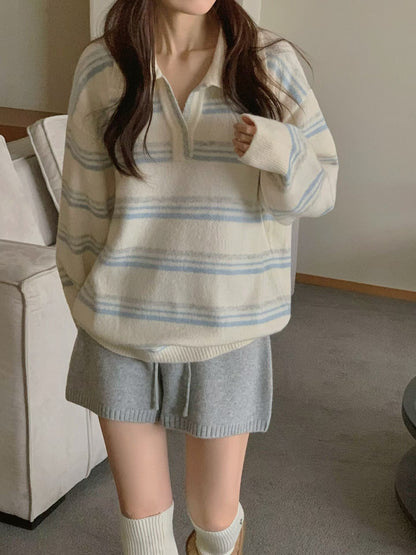 // 超韓小V翻領拼間NT