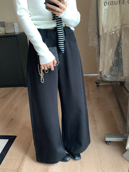 // 簡約淨版挺身全長西褲