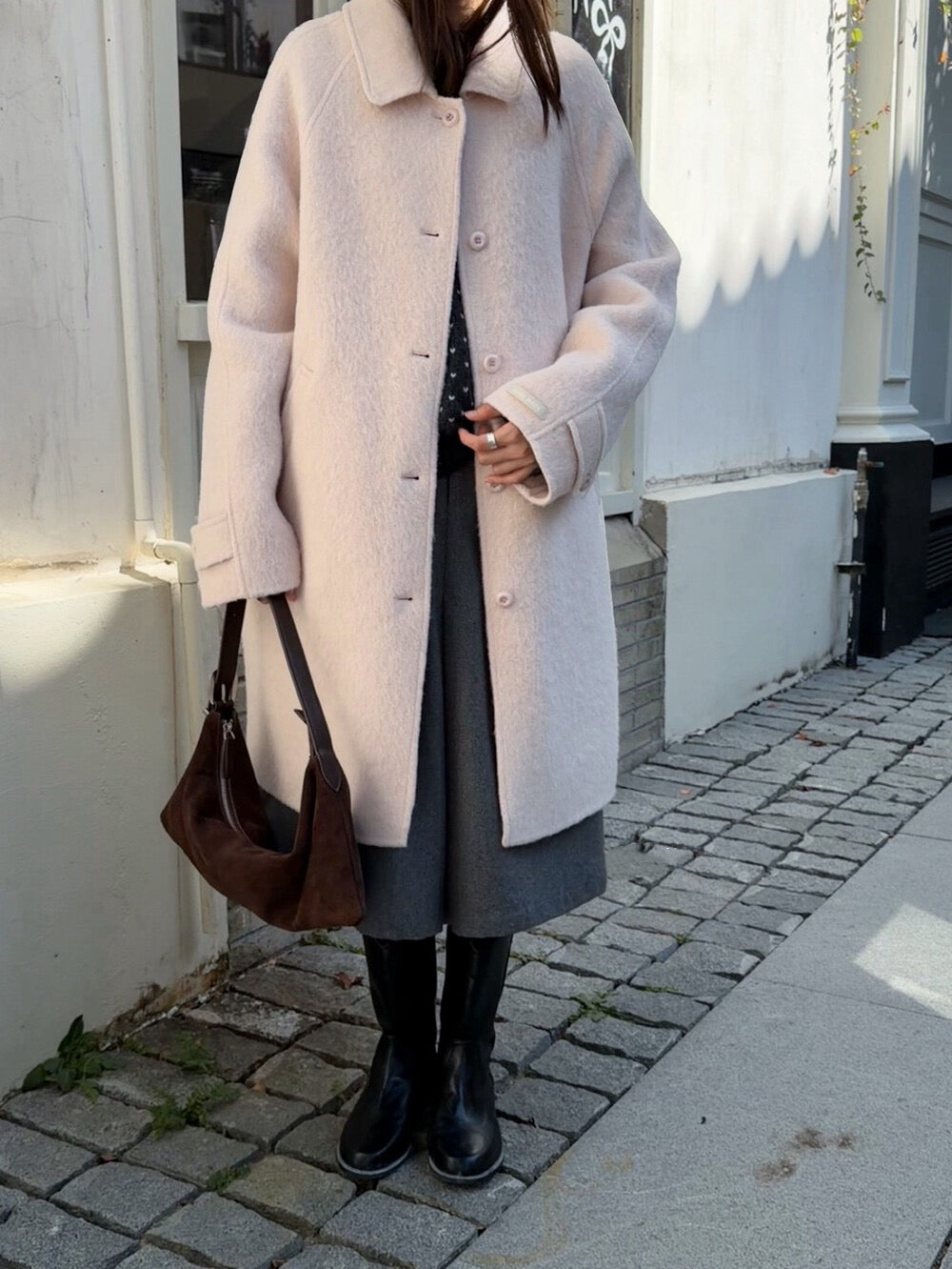 // 極高質20%alpaca+80%fine wool手工羊駝絨外套