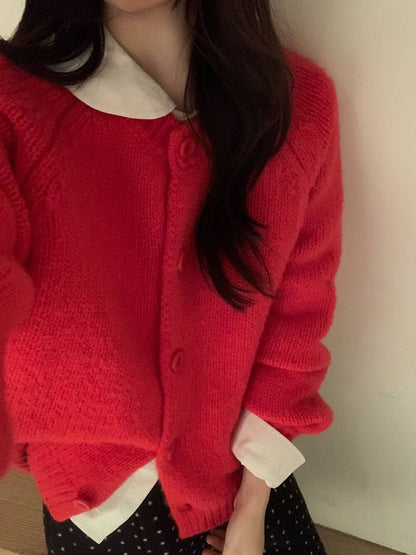 // 溫柔色10%軟糯插肩圓領CD