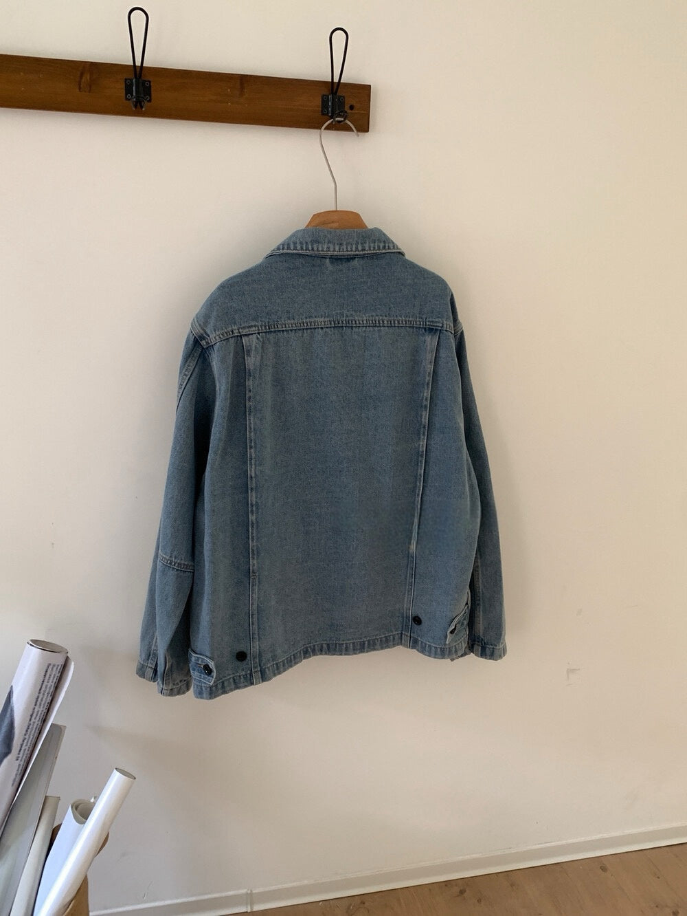 // 慵懶寬鬆超韓牛仔外套