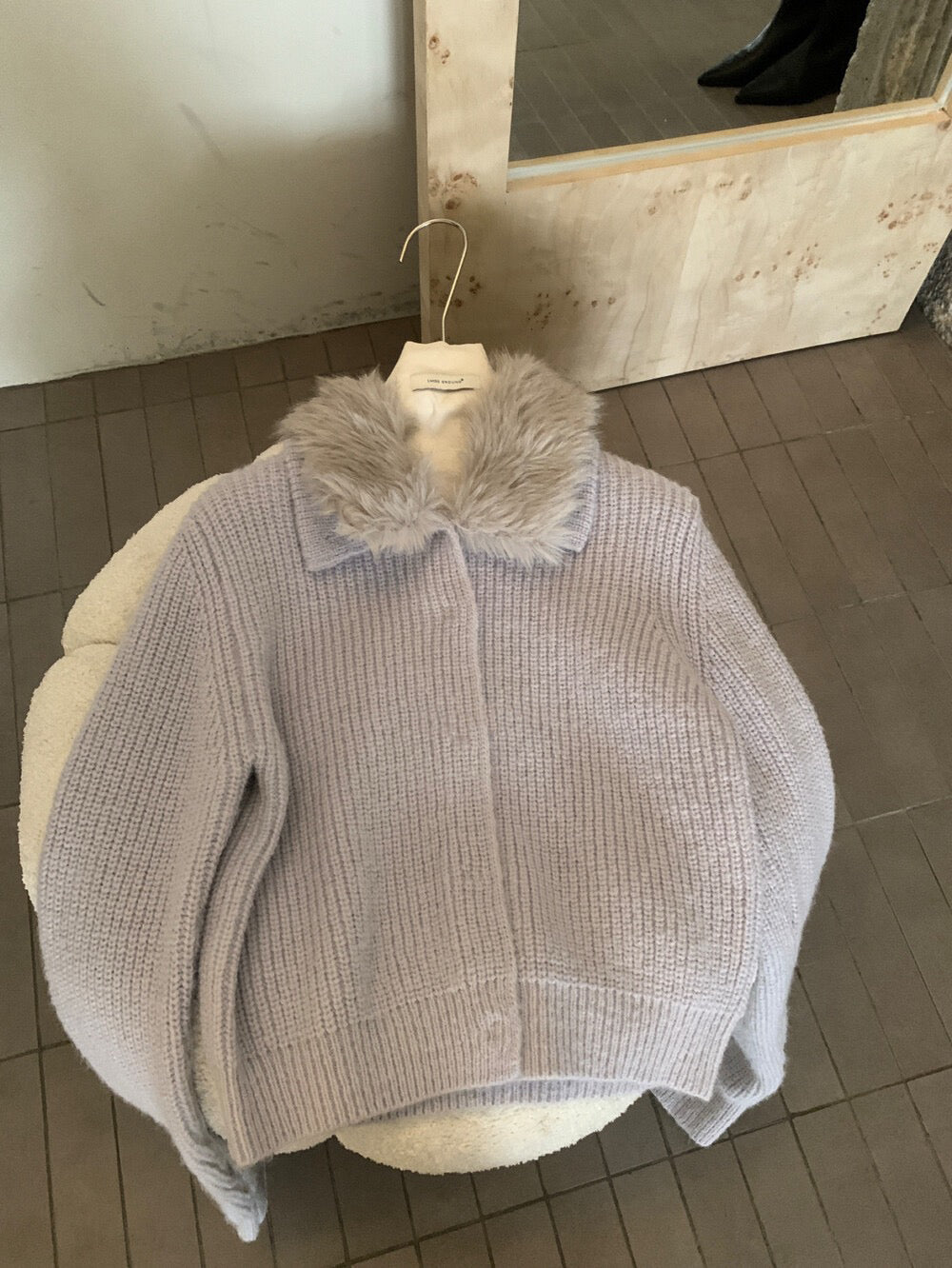 // 20%羊毛高質可拆毛毛領CD