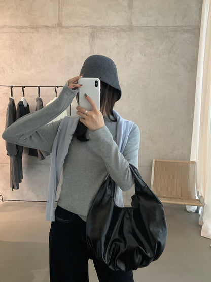 // 12色親膚秋冬百搭彈性TEE