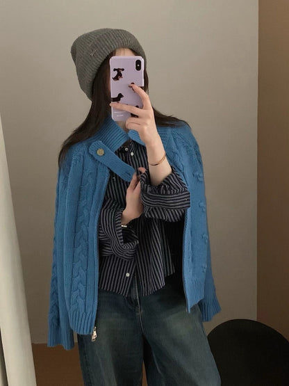 // 可立領麻花上下拉鍊CD