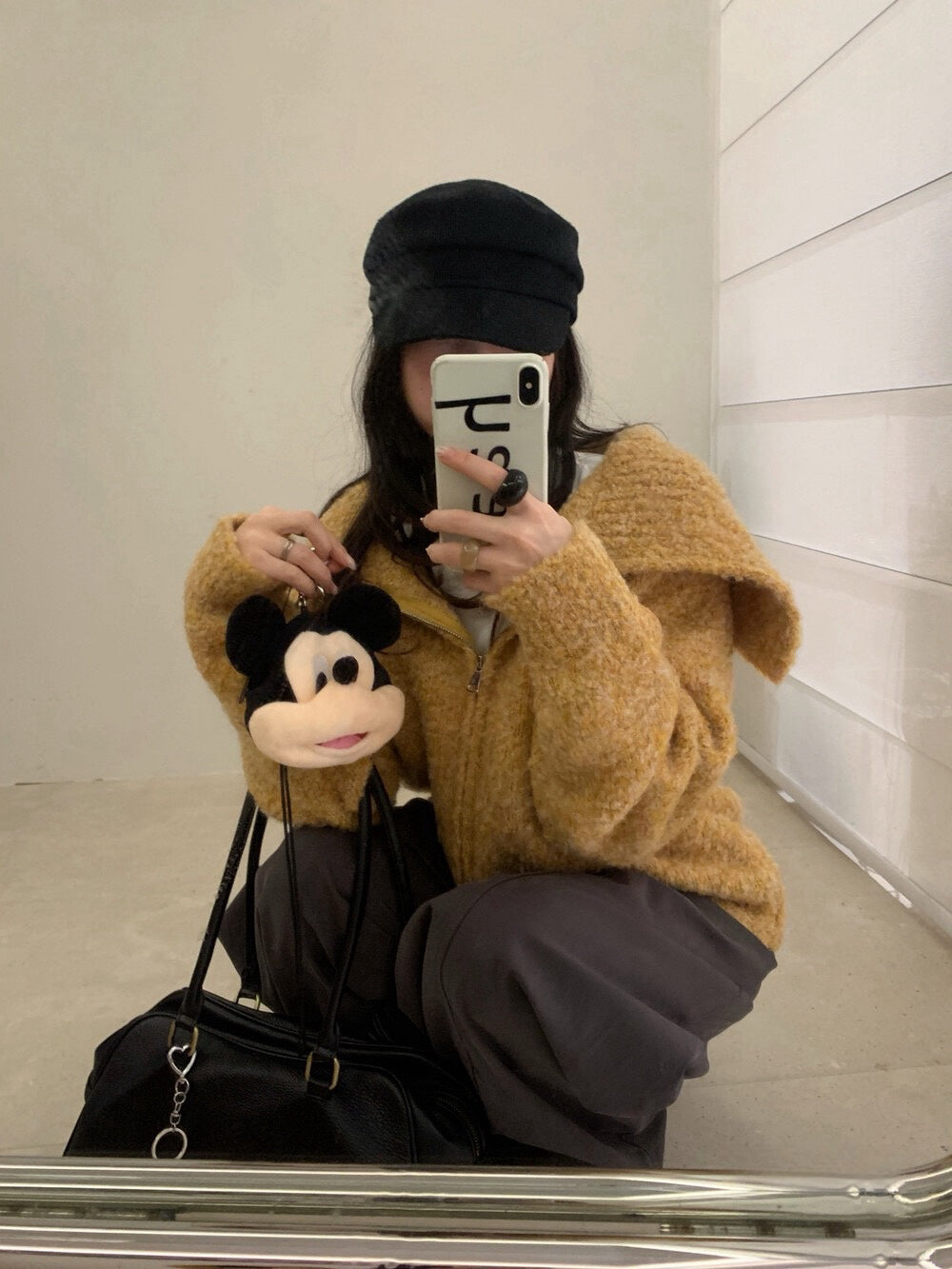 // 10%羊毛圈圈絨大翻領CD