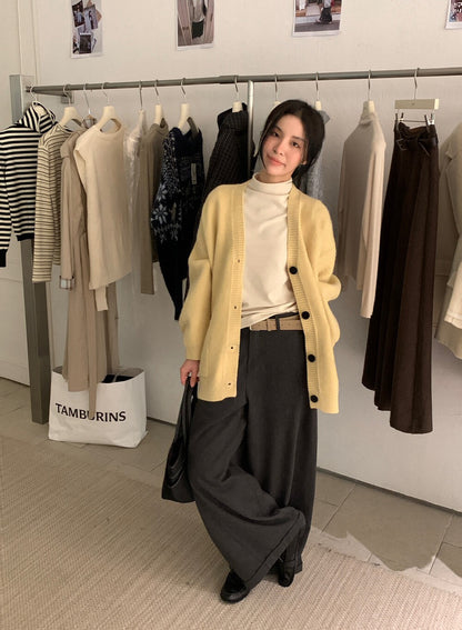 // 大熱鬆弛感加絨彎刀褲(連腰帶)