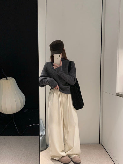 // 堆堆領極簡蝙蝠袖氣質NT