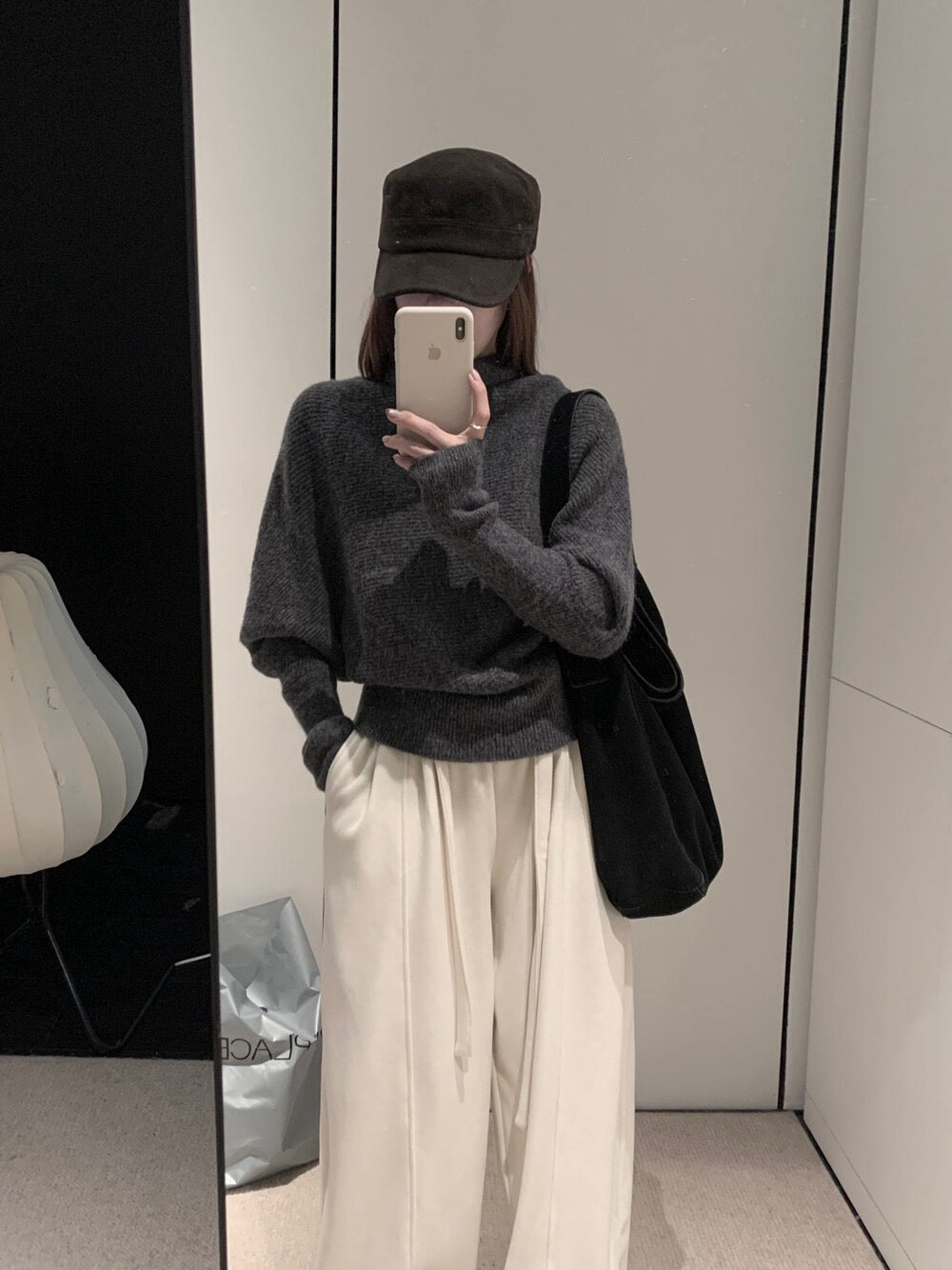 // 堆堆領極簡蝙蝠袖氣質NT