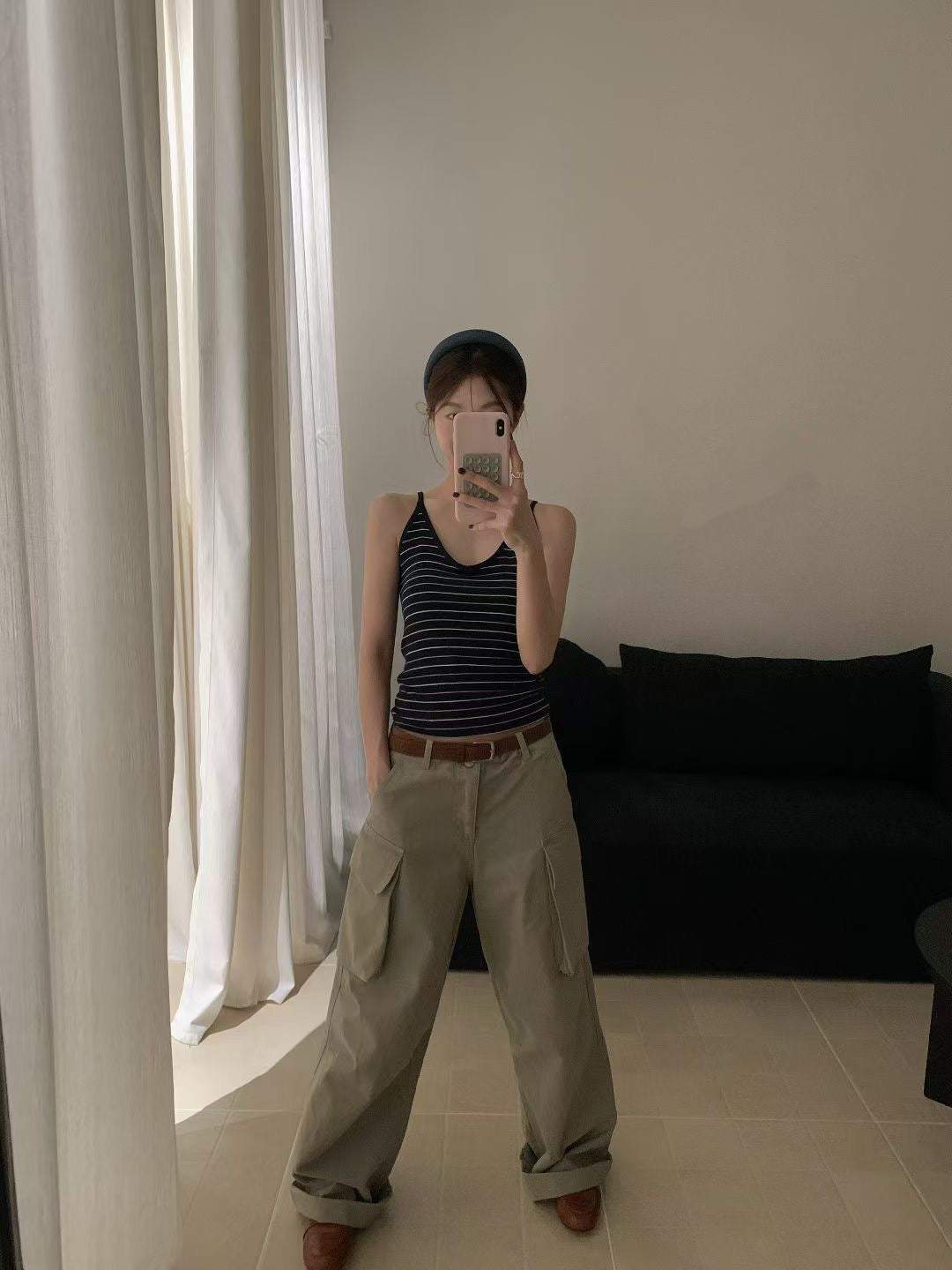 // 一體杯彈性間條小吊帶