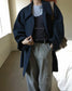 // 簡單利落的中長翻領trench coat