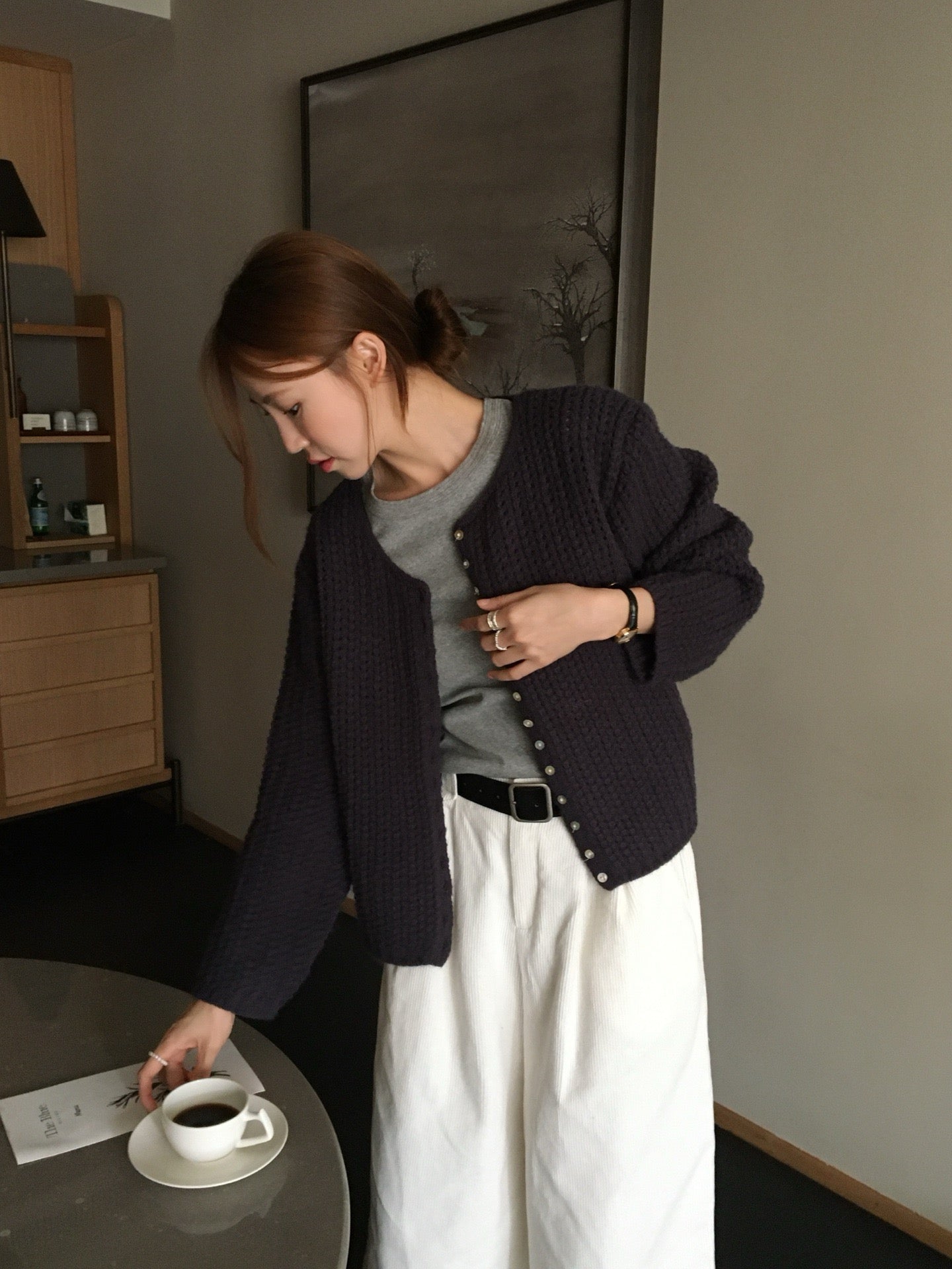 // 溫柔鏤空粗針織CD