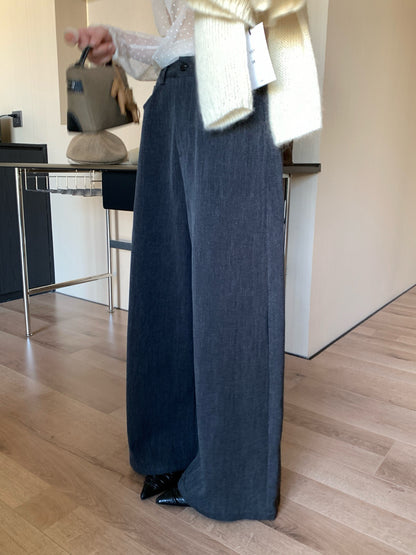 // 簡約淨版挺身全長西褲