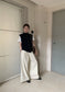 // 超氣質mini鈕扣小立領開胸背心