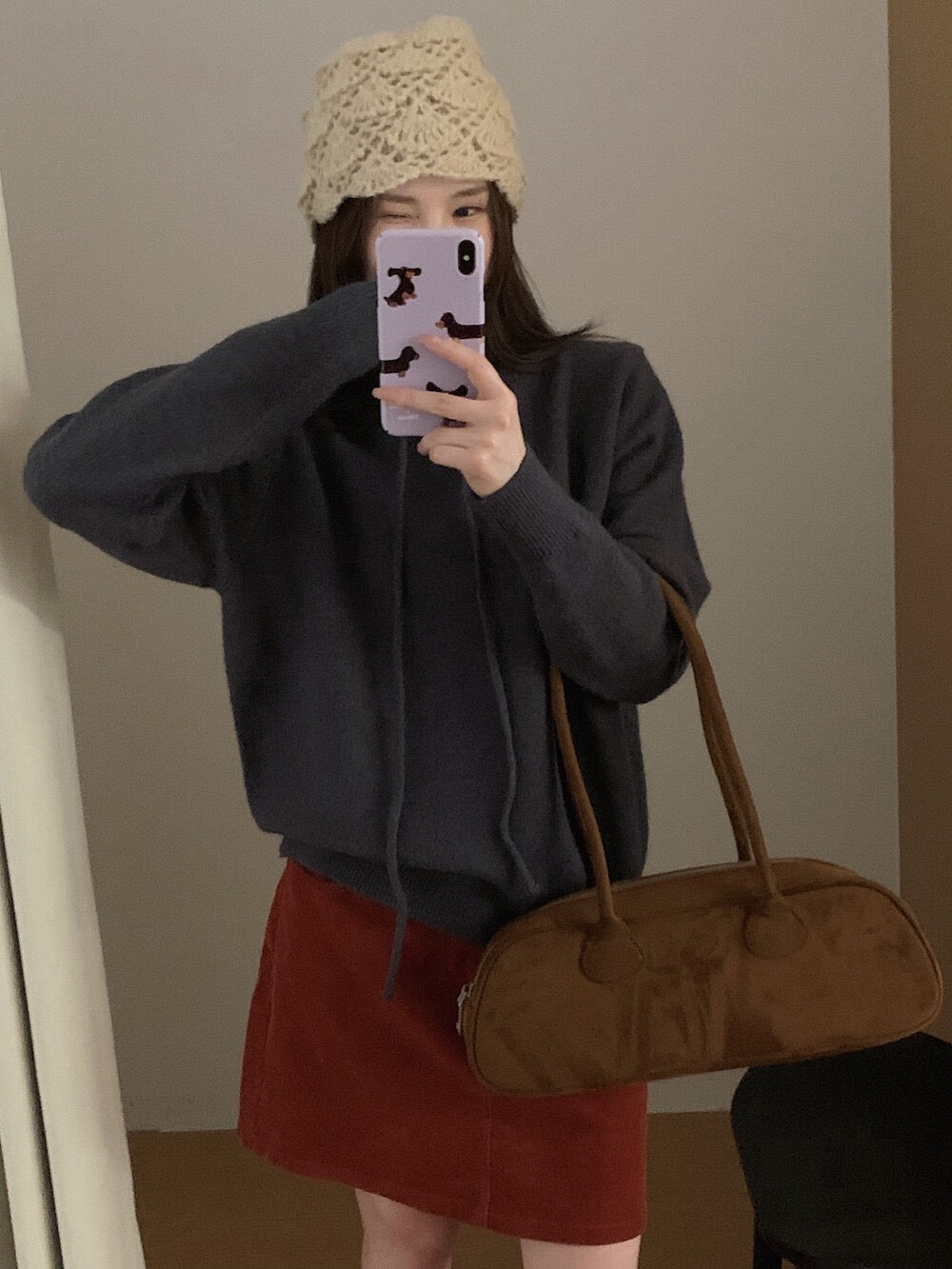 // 半高領綁帶連糯NT