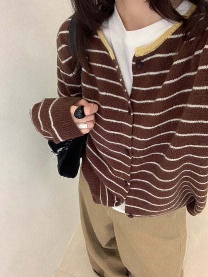 // 100%wool復古撞色包邊間條CD