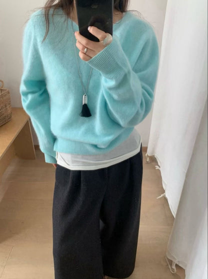 // ￼不易掉毛不易起球山羊絨毛衣