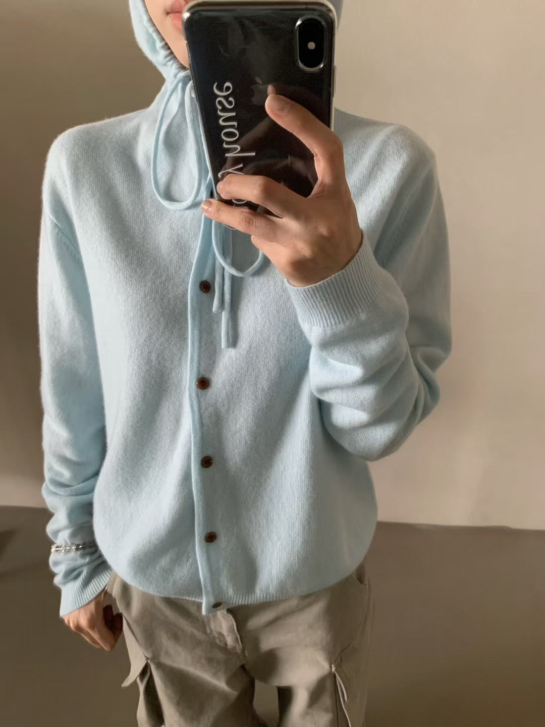 // 超軟糯親膚感連帽鈕扣CD
