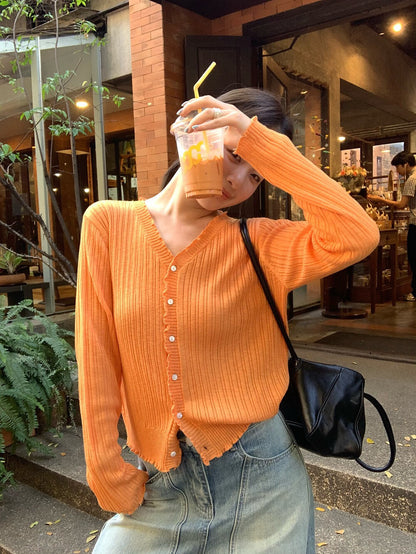 // 波浪卷卷邊直紋CD