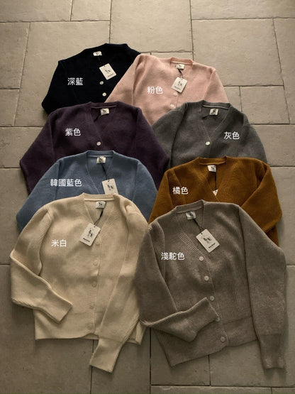 // 超soft V領8色直紋CD