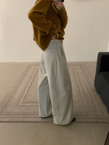 // 今季必入質感加絨彎刀褲(連腰帶)