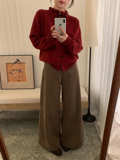 // 絲絨綁帶蝴蝶結鈕扣鈎花NT