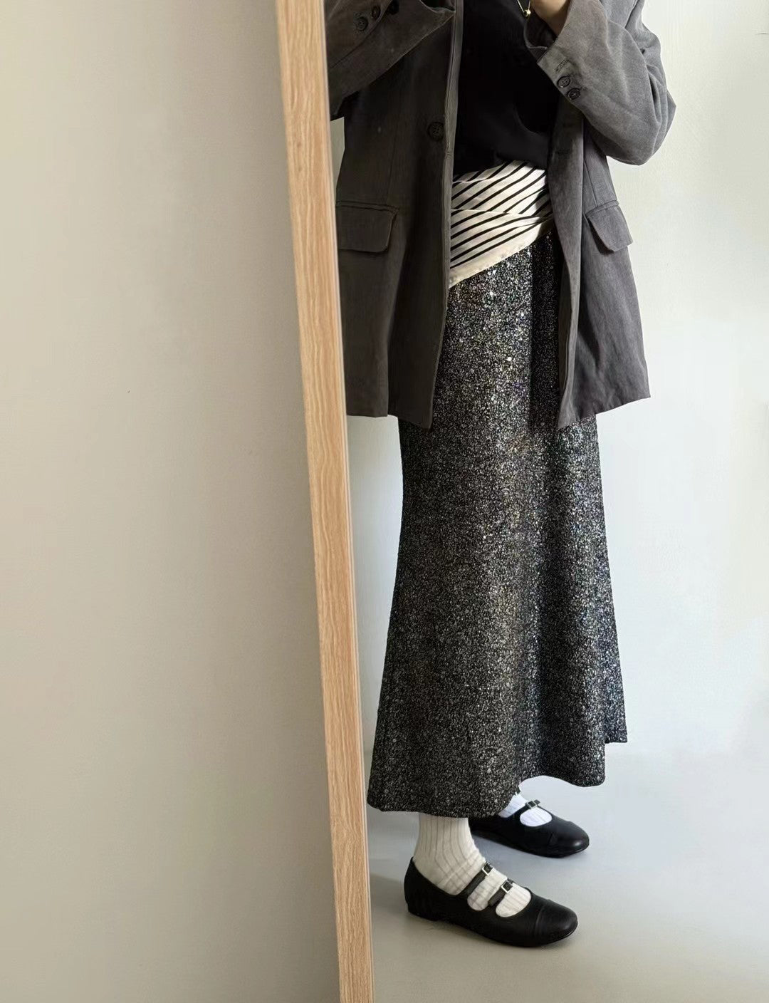 // 雙帶拼色深口Maryjane