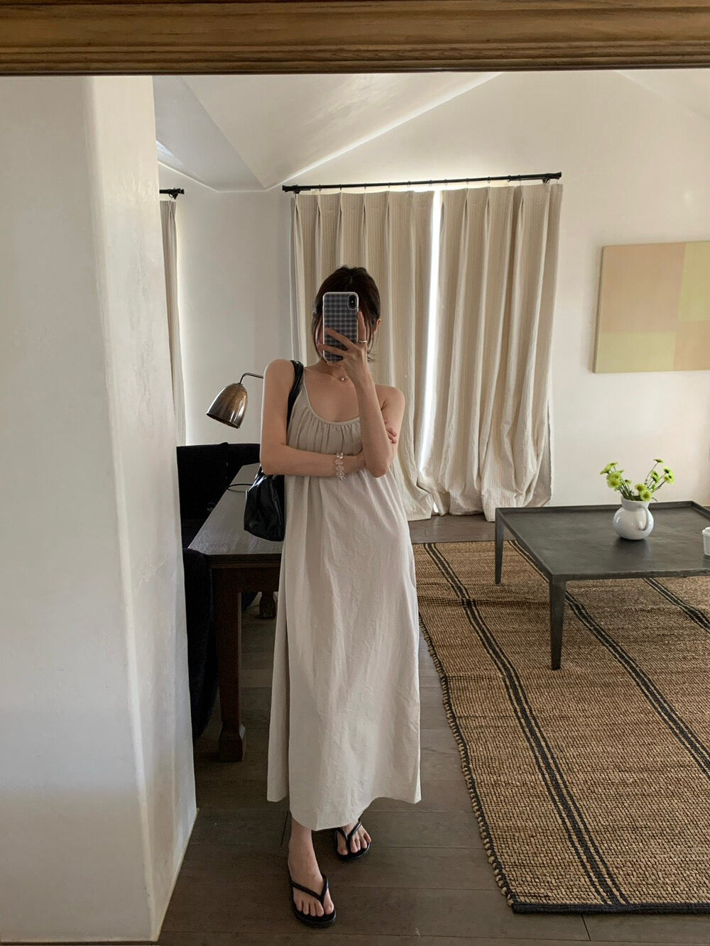 // 極簡風肌理感吊帶OPS