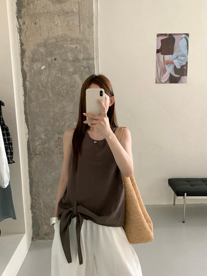 // 夏天必入綁結設計清爽背心