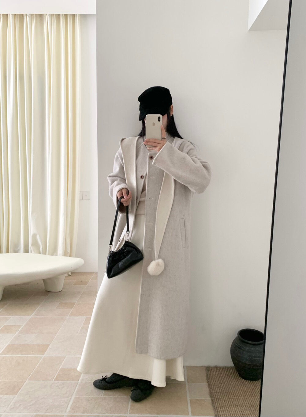 // 秒變大長腿微A字針織裙