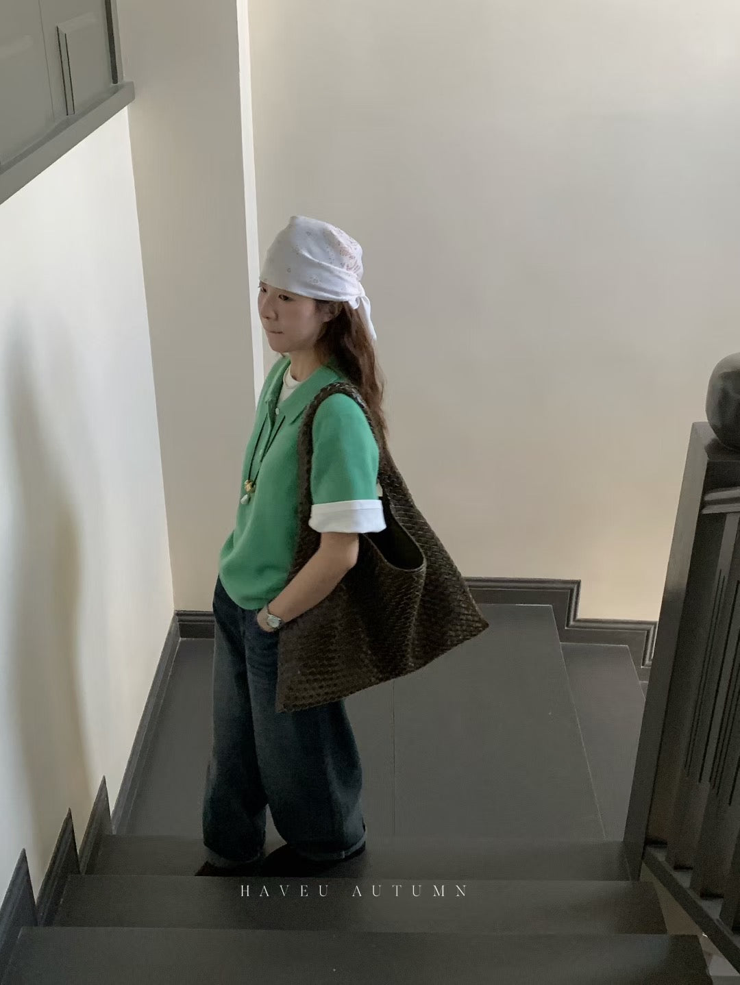 // 秋季薄羊毛翻領polo NT