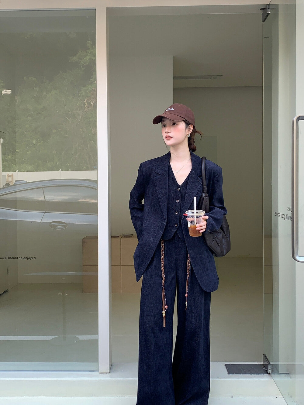 // 超美雪尼爾絨馬甲+褲+外套SET(外套可分開單買)