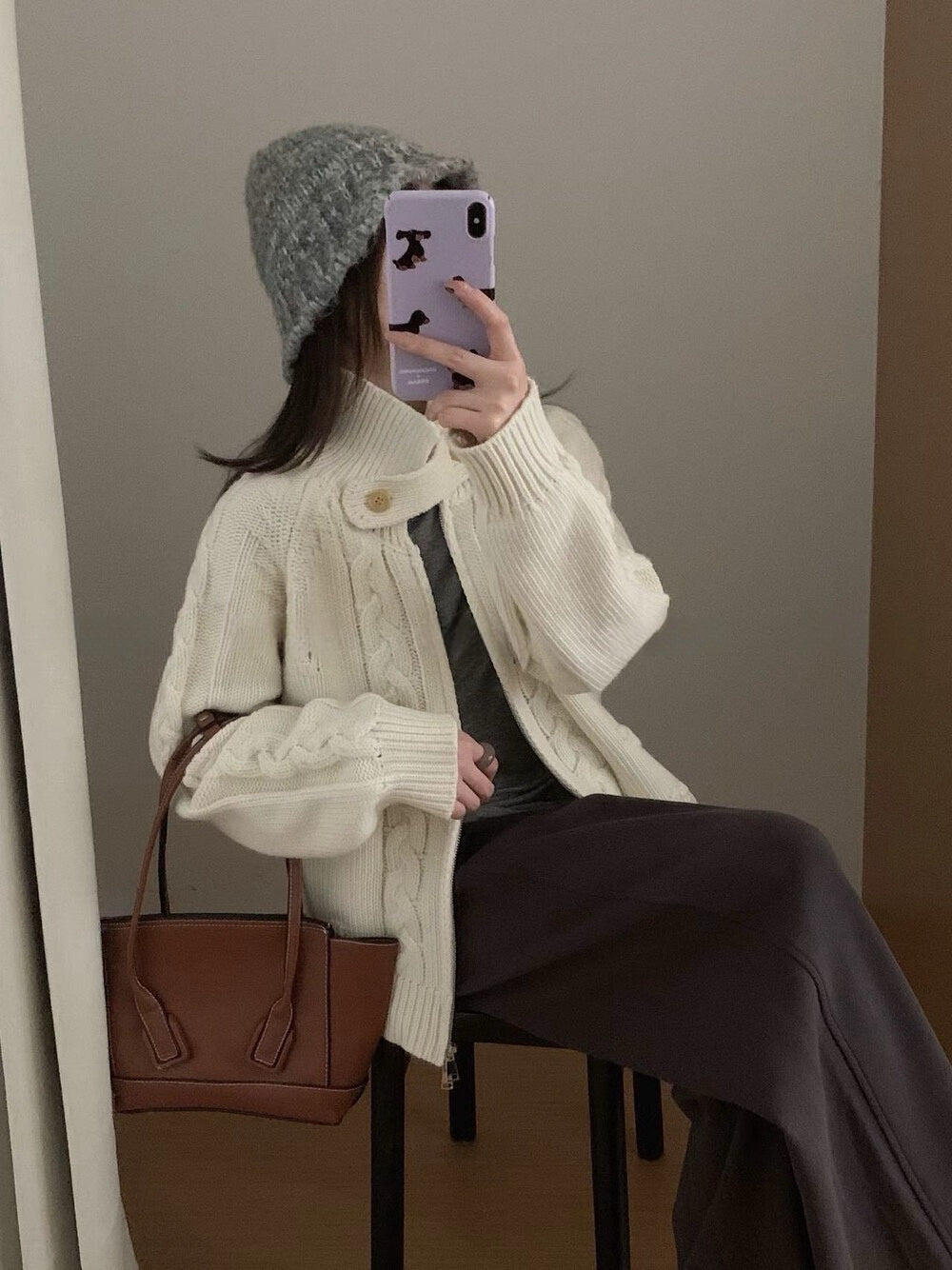 // 可立領麻花上下拉鍊CD