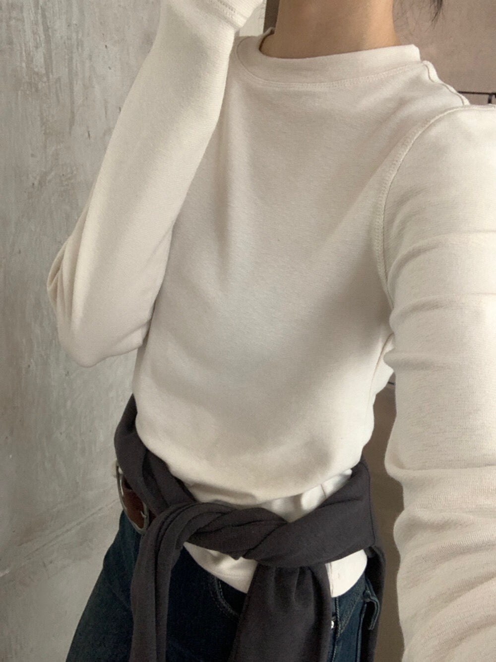 // 12色親膚秋冬百搭彈性TEE