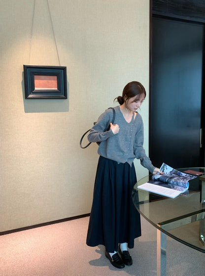 // lyocell壓褶遮肉休閒感SK