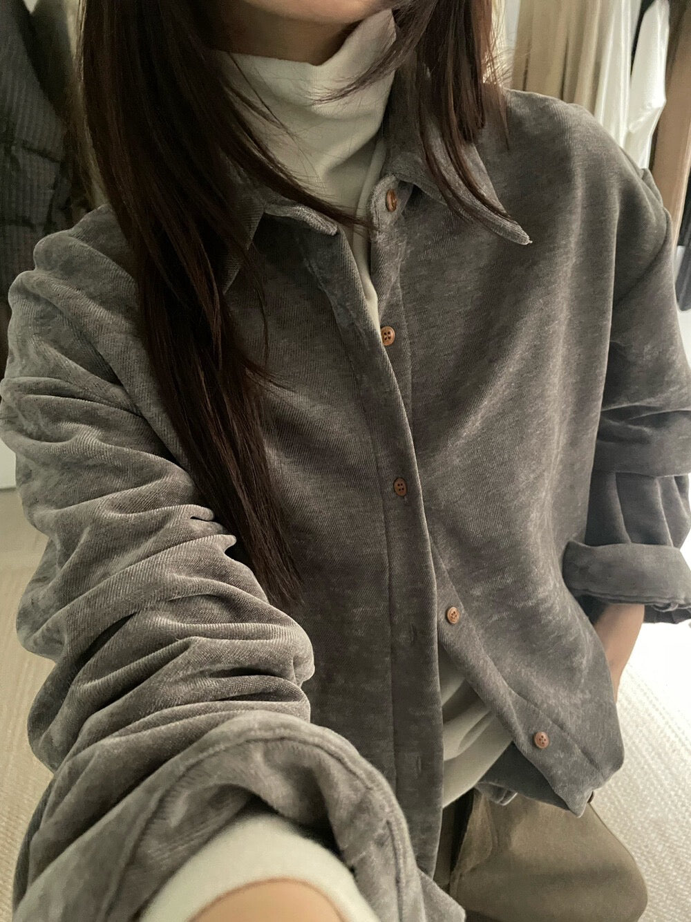 // 復古感雪尼爾絨超親膚SH