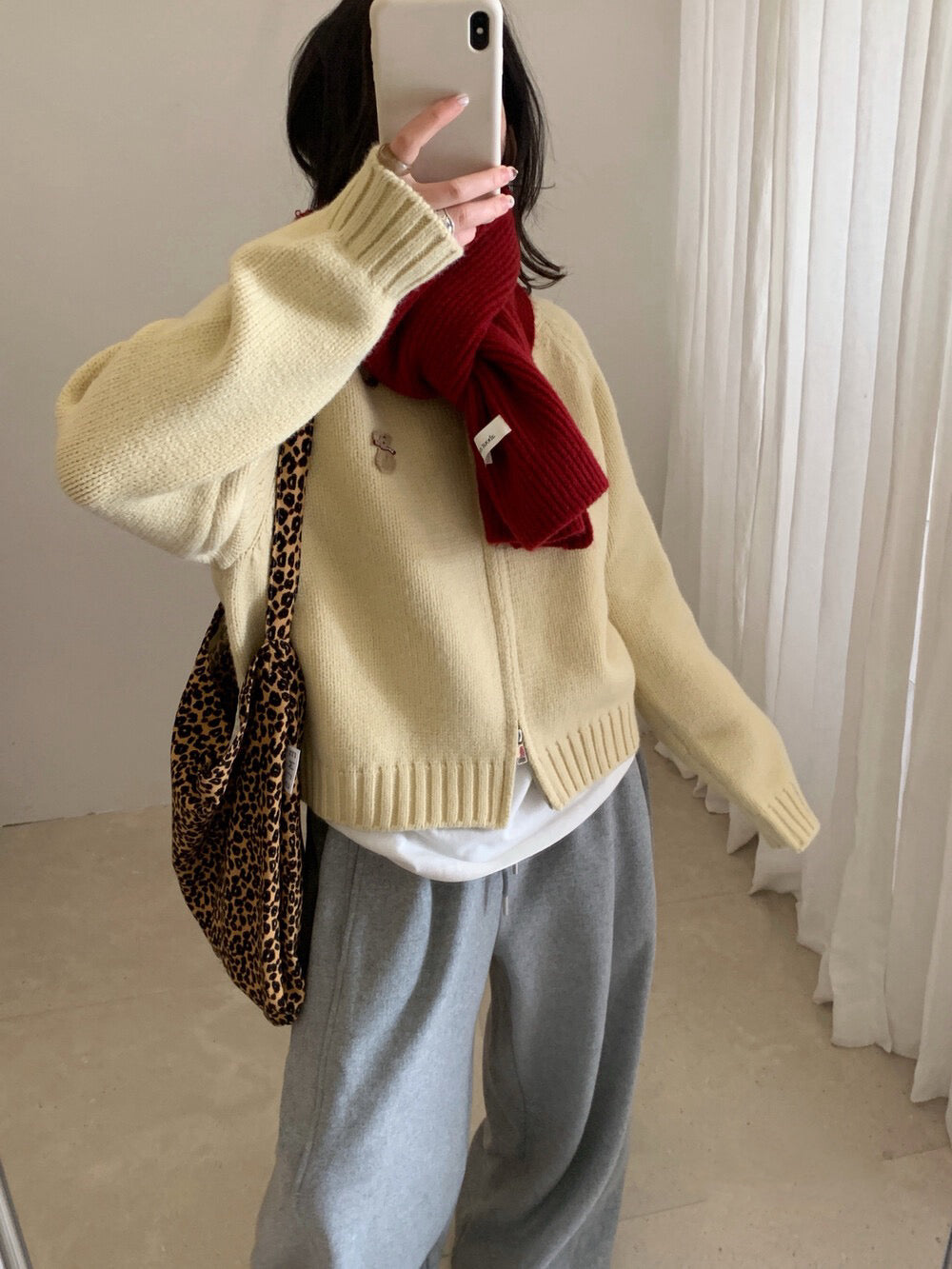 // 可愛動物刺繡上下拉鍊CD