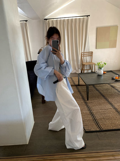 // oversize慵懶風春夏色系恤衫