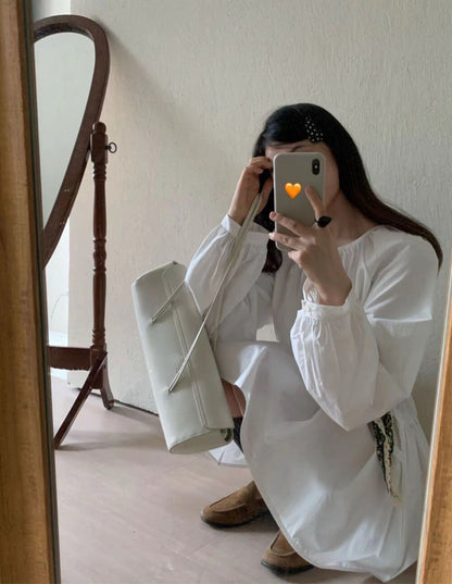 // 圓領落肩法式疊穿必入OPS