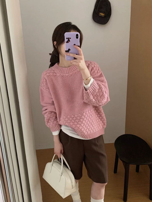 // 菠蘿針重工粗針毛衣