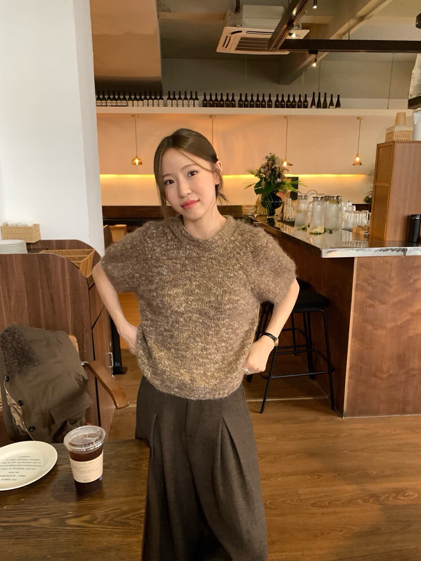 // 10%wool超軟糯混針短袖NT