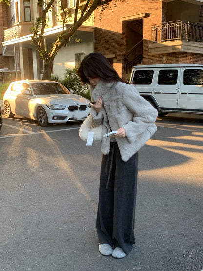 // 萬能百搭顯瘦針織休閒褲