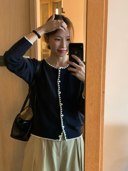 // 撞邊織紋包邊混羊毛CD